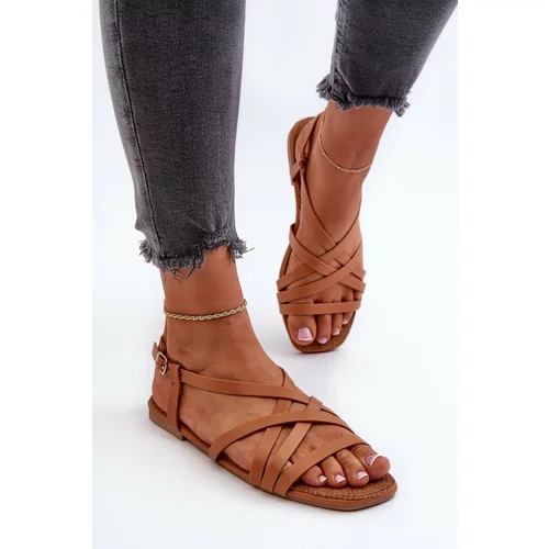 Big Star Women's Camel Flat Sandals