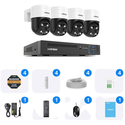 Oem CCTV varnostna kamera, 4K ločljivost, AI zaznavanje -8MP 4PCS Kamere -None, (5000137546) Slike