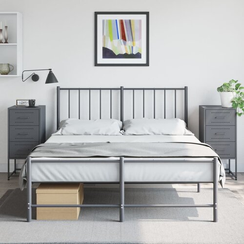 vidaXL Nočna omarica 2 kosa antracit 36x39x78 cm jeklo Cene