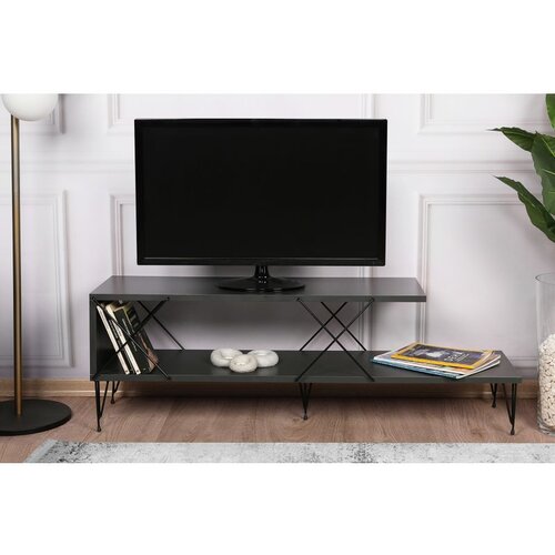 Hanah home Street - Anthracite Anthracite TV Stand Cene