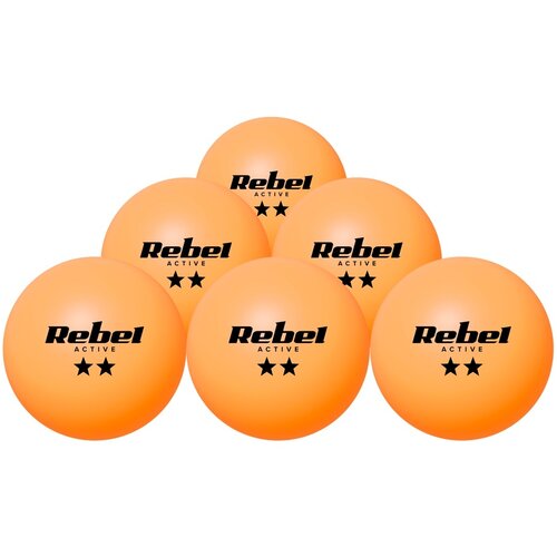 Rebel ACTIVE Set loptica za stoni tenis (pingpong) 2★, ABS materijal, 6 kom, model RBA-4008 Cene