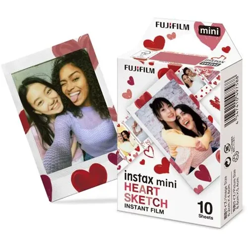 Fujifilm Instax Mini film foto Heart Sketch 1X10