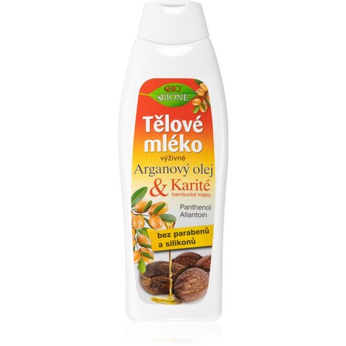 Bione Cosmetics Argan Oil + Karit&amp;eacute; hranjivo mlijeko za tijelo 500 ml Slike