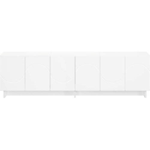  TV stalak 140 x 34,5 x 40 cm Bijela Konstruirano drvo Slike