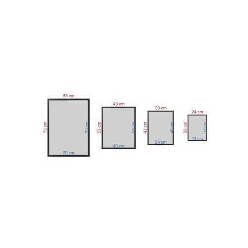 Wallxpert Dekorativna uramljena MDF slika (3 komada) Mp3 00120 40 x 50 Slike