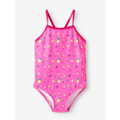 name it Pink Girly Patterned Swimwear Ziza - Girls