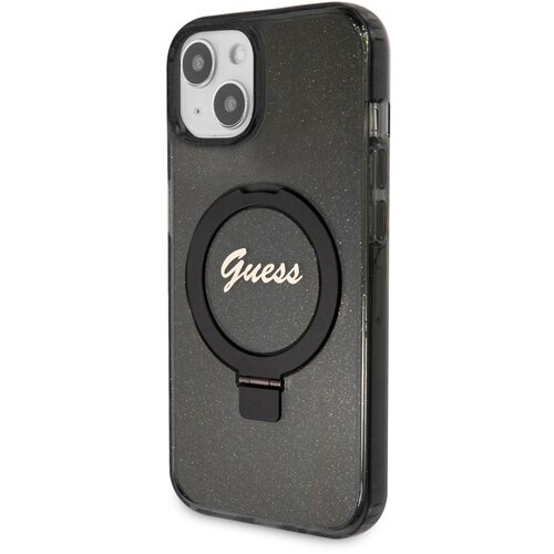 Guess Magsafe ohi&amp;scaron;je za Apple iPhone 15 TPU Ring Stand, ?rna, (21244309) Slike
