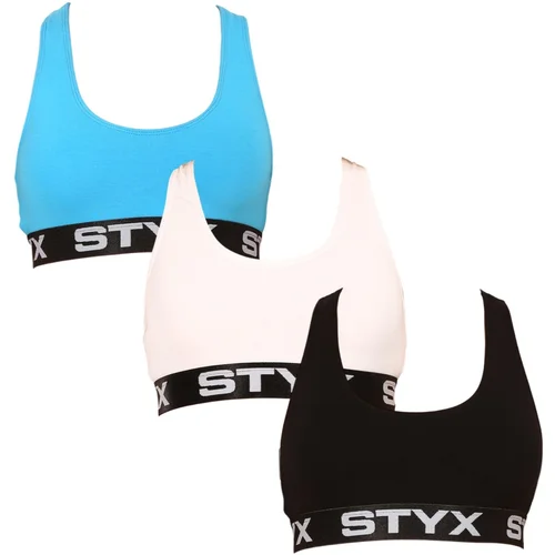 STYX 3PACK womens bra sport multicolor