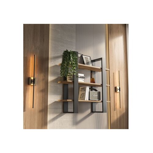 Hanah home zidna polica suno black oud oak Slike