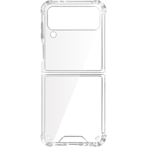 AVIZAR Prozoren gel silikonski ovitek za Samsung Galaxy Z Flip 4 z odbijacem, odpornim proti udarcem, (20639747) Slike
