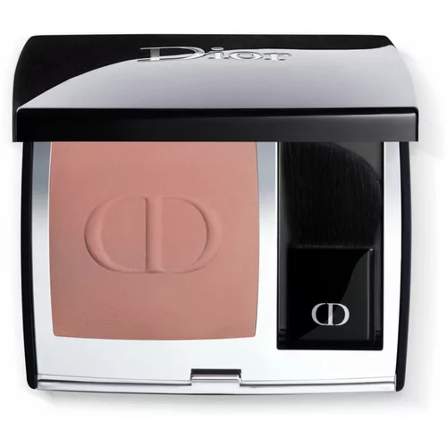 Dior Rouge Blush kompaktno rumenilo sa četkicom i zrcalom nijansa 100 Nude Look (Matte) 6 g