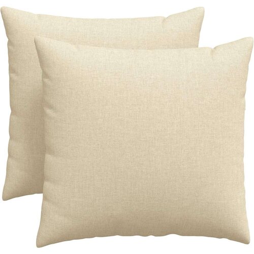  Jastučići za sofu 2 pcs Krema 50 x 50 cm tkanina Slike