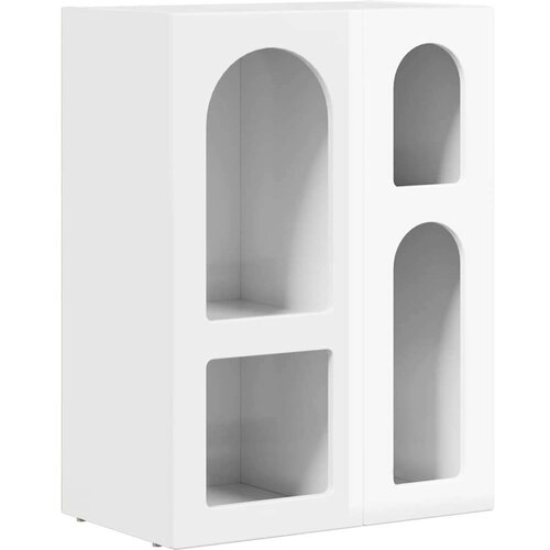  Kreveta Visoki sjaj bijela 59 x 35 x 80.5 cm Konstruirano drvo Slike