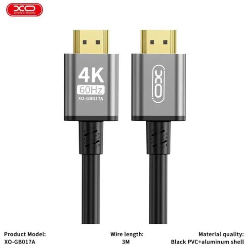 XO HDMI kabl V2.0 4K60Hz GB017A 3m Cene