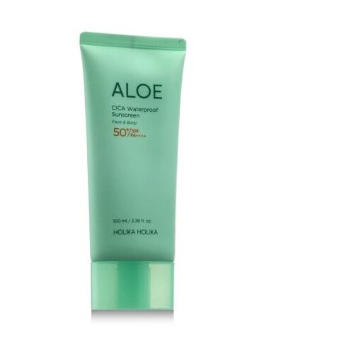 Holika Holika Aloe CICA Waterproof Sunscreen SPF50+ vodootporan proizvod za za&amp;scaron;titu lica od sunca za sve vrste kože 100 ml unisex Slike
