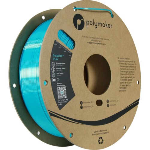 Polymaker polylite silk pla light blue, 1.75 mm / 1000 g Slike