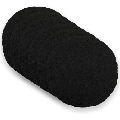  Presvlaka za jastuk 6 pcs HEERLEN Crna Ø 50 cm Bouclé Cene