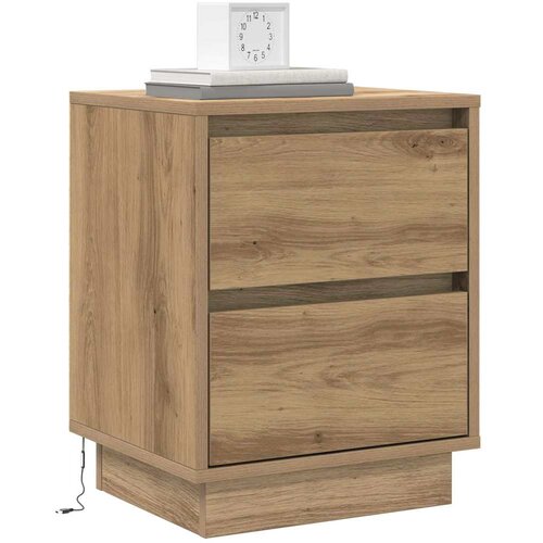  Noćni ormar s ladicama 2 pcs Umjetnički hrast 39 x 34,5 x 50 cm Slike