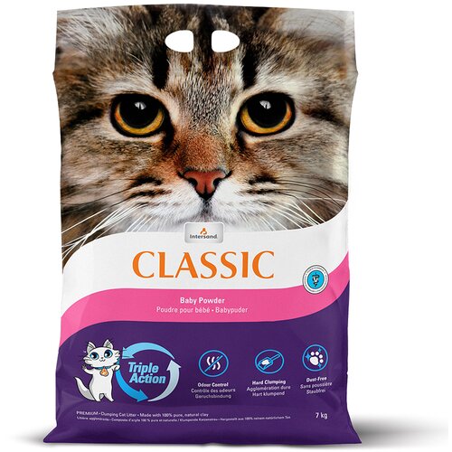 Extreme Classic Intersand Classic pesek za mačke z vonjem otroškega pudra - 7 kg Cene
