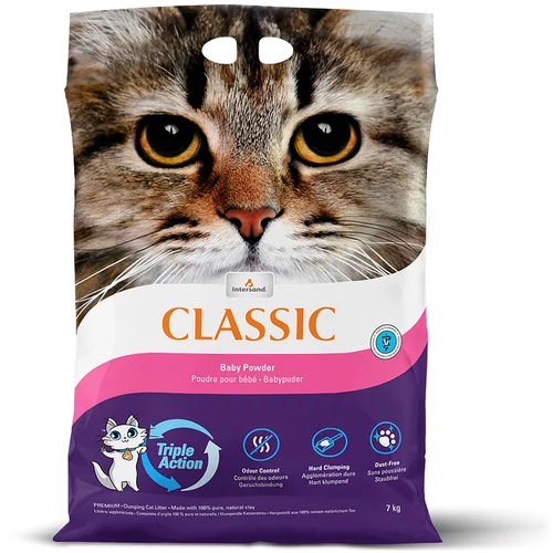 Extreme Classic Intersand Classic pesek za mačke z vonjem otroškega pudra - 7 kg