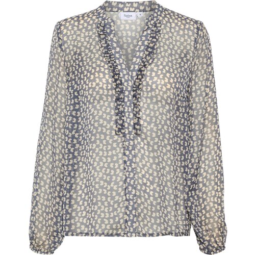 Saint Tropez Bluza &amp;#039;Valerie&amp;#039; bež / mornarska Slike