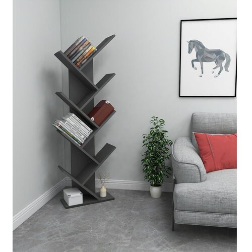 Hanah home Polica 46x128,5x22cm Antracit Slike