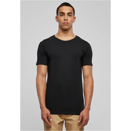 Urban Classics Fitted stretch T-shirt in black color Slike