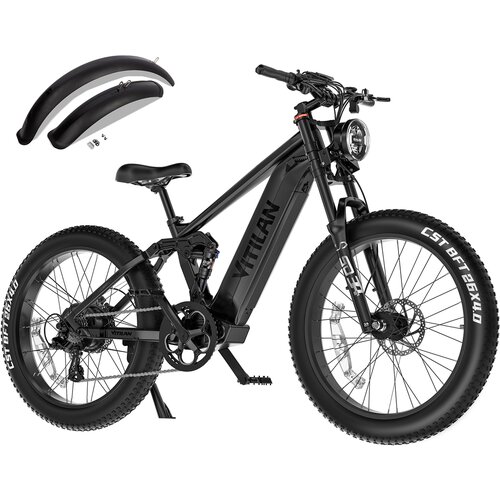 Vitilan Električno kolo T7 PRO - 52V 20Ah 1040Wh baterija - 8 hitrosti - črna, (21960392) Cene
