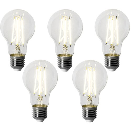 LUEDD Komplet 5 E27 zatemnitvenih LED žarnic A60 6W 500 lm 4000K Slike
