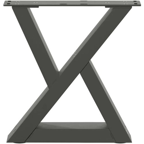  Noge za stolić 2 kom antracit 40x(30-31 3) cm čelik Slike