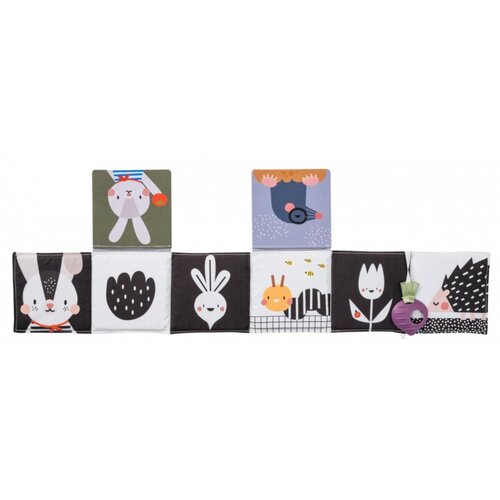 Taf Toys Pram Book Urban Garden edukativna knjiga kontrastnih boja 1 kom Slike