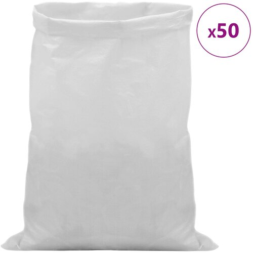 Tkanine vreće 50 pcs Bijela 60 x 100 cm PP Slike