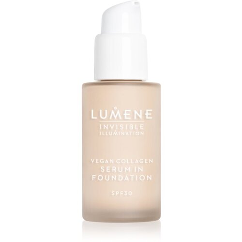 Lumene Invisible Illumination Vegan Collagen Serum in Foundation lahki tekoči puder s hranilnim učinkom SPF 30 00 30 ml Cene