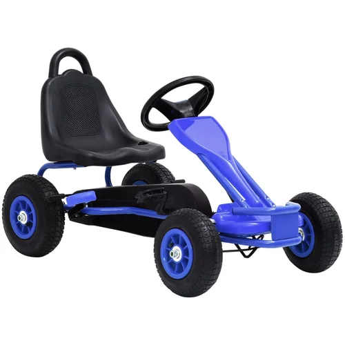  Gokart na Pedale s Pnevmatikami Modre Barve - Gokart Na Pedale, (21551731)