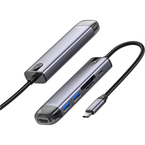 McDodo ADAPTER HUB USB-C HDMI 4K 2X USB-A SD/TF 6V1 ZA MACBOOK, (21748160) Cene