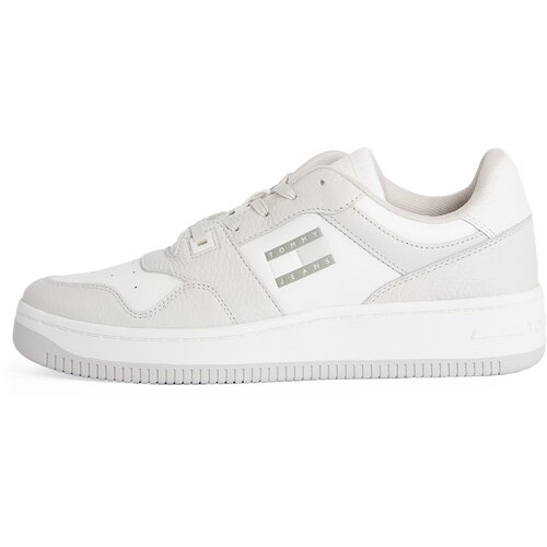 Tommy Jeans Niske tenisice &amp;#039;RETRO BASKET CUPSOLE TUMBLE&amp;#039; siva / bijela Slike
