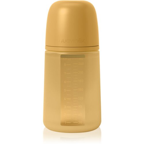 Suavinex Colour Essence SX Pro bočica za bebe Medium Flow - Bright Mustard 240 ml Slike