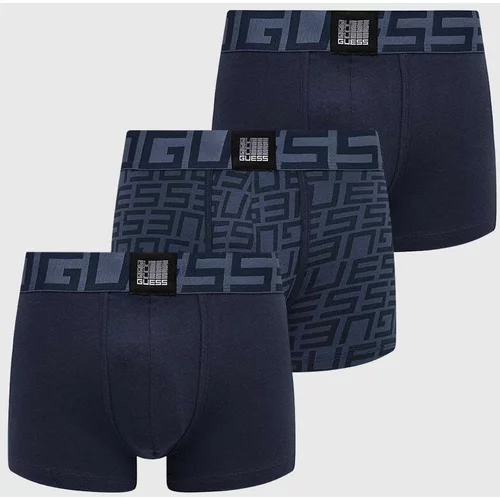 Guess Bokserice 3-pack za muškarce, boja: tamno plava