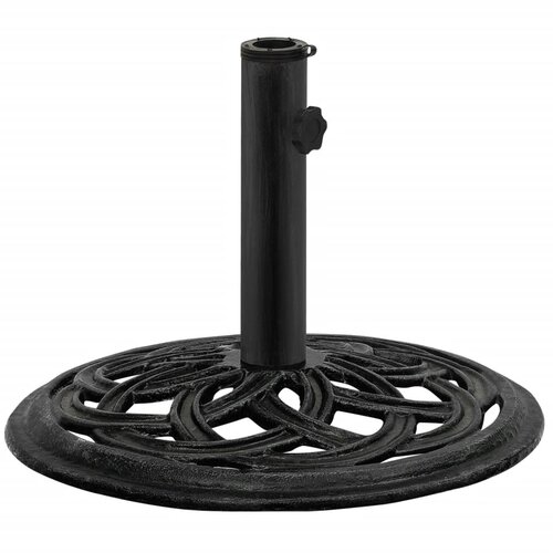 VidaXL Stalak za suncobran crni 44 x 44 x 31 cm od lijevanog željeza Slike