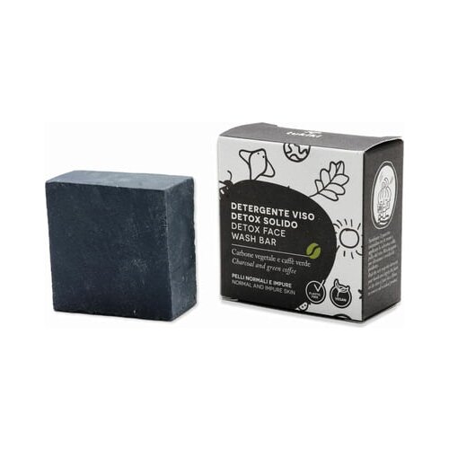 Tukiki detox face wash bar charcoal & green coffee Cijene