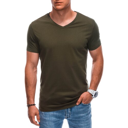 Edoti Men&amp;#039;s basic V-neck t-shirt EM-TSBS-0101 Slike