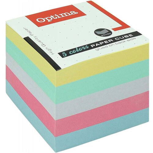 Optima Papirna kocka 9 x 9, 850 listna, u boji, pastel Cijene