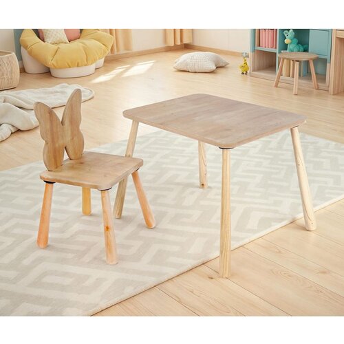 Hanah home BLTYZ-AKTV062 Oak Kid's Table Set Cene