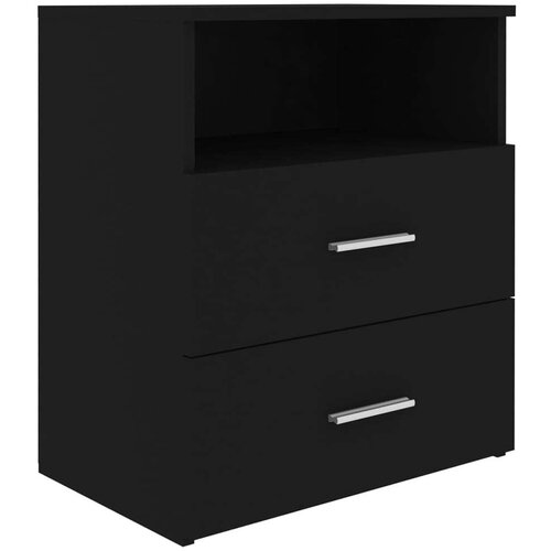 VidaXL noćni ormarići 2 kom crni 50 x 32 x 60 cm Slike