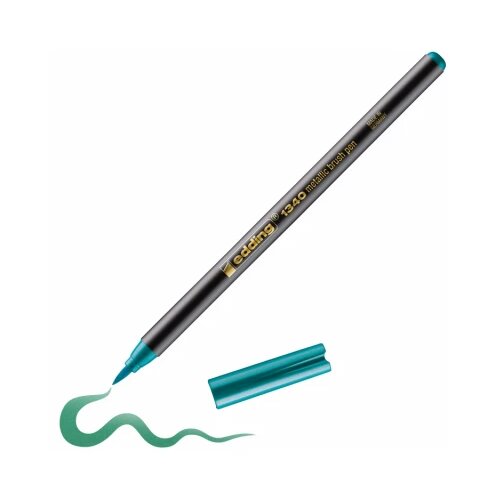  Brush flomasteri E-1340, 1-6 mm metalik Edding zelena 08L1340MF Cene