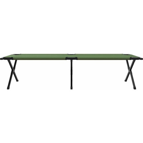  Sklopivi kamperski krevet 2 pcs Zelena 210 x 80 x 46 cm Slike