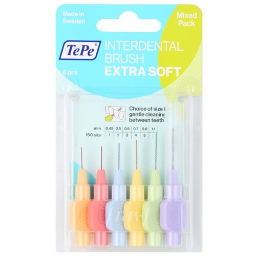 TEPE SWEDEN Extra Soft Mixed Pack zelo tanke medzobne ščetke 6 ks unisex Cene