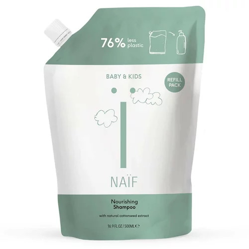 Naif Baby & Kids Nourishing Shampoo Refill hranilni šampon za otroke od rojstva nadomestno polnilo 500 ml