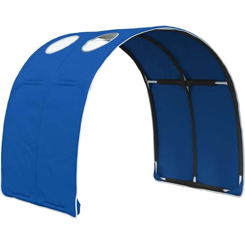  Tunis za krevet 2 pcs Plava 211 x 67.5 x 2 cm Poliester - Plava Slike