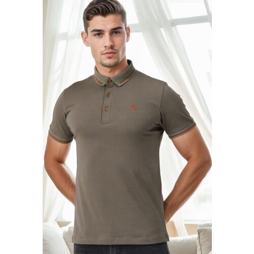 Dewberry T9586 MEN'S POLO NECK T-SHIRT-KHAKI Cijene